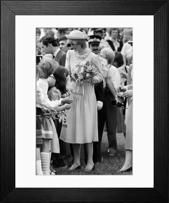 Framed Print : Diana, Princess of Wales visits Saint John and Rothesay, Canada. June 1983 Framed Print : Diana, Princess of Wales visits Saint John and Rothesay, Canada. June 1983