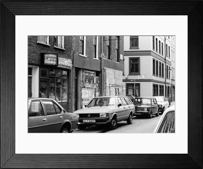 Framed Print : General views of Soho, London. 16th August 1980 Framed Print : General views of Soho, London. 16th August 1980
