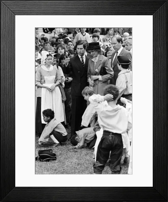 Framed Print : Prince Charles, Prince of Wales and Diana, Princess of Wales visit Saint John