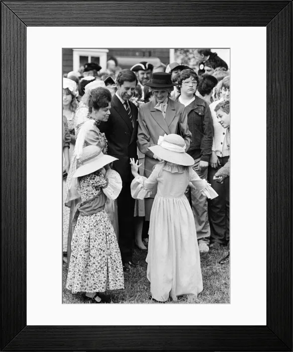 Framed Print : Prince Charles, Prince of Wales and Diana, Princess of Wales visit Saint John Framed Print : Prince Charles, Prince of Wales and Diana, Princess of Wales visit Saint John