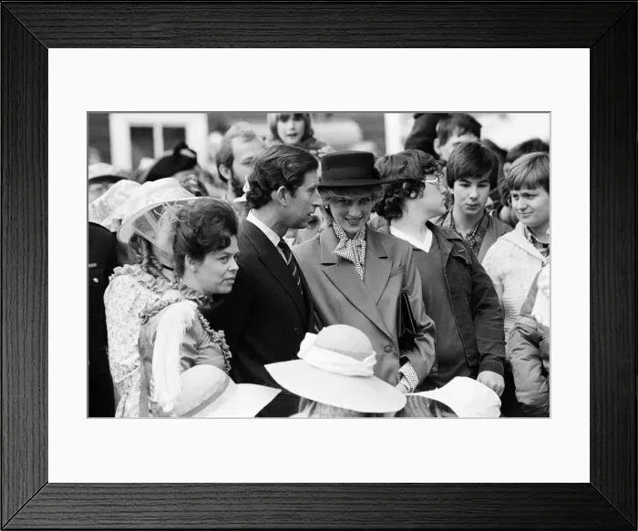 Framed Print : Prince Charles, Prince of Wales and Diana, Princess of Wales visit Saint John Framed Print : Prince Charles, Prince of Wales and Diana, Princess of Wales visit Saint John