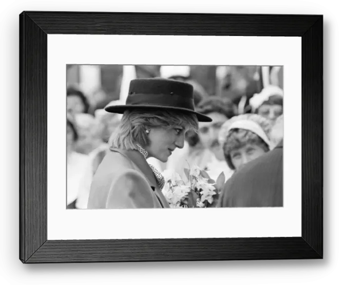 Framed Print : Diana, Princess of Wales visits Saint John and Rothesay, Canada. June 1983 Framed Print : Diana, Princess of Wales visits Saint John and Rothesay, Canada. June 1983