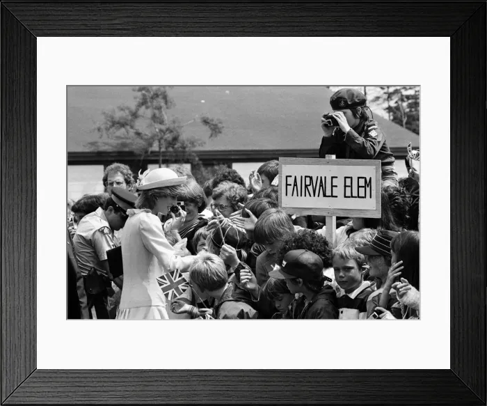 Framed Print : Diana, Princess of Wales visits Saint John and Rothesay, Canada. June 1983 Framed Print : Diana, Princess of Wales visits Saint John and Rothesay, Canada. June 1983