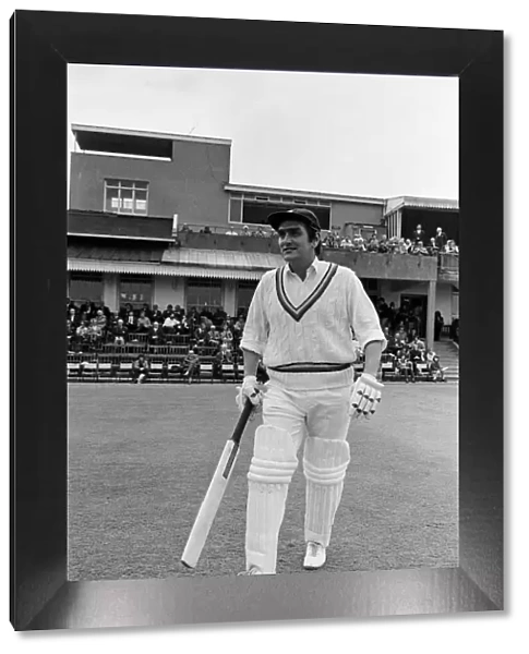 Hove Cricket. Tony Lewis takes the field. 1st May 1973
