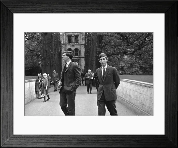 Framed Print : Prince Charles at the back of Trinity College, on his arrival 8 / 10 / 67 9754 / E Framed Print : Prince Charles at the back of Trinity College, on his arrival 8 / 10 / 67 9754 / E