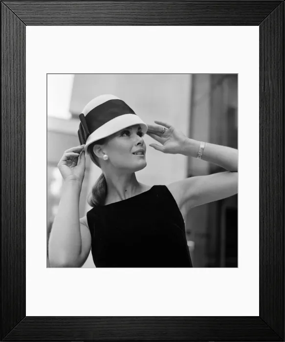 Framed Print : Christian Dior hat collection, Chapeaux, Autumn / Winter collection 1967 Framed Print : Christian Dior hat collection, Chapeaux, Autumn / Winter collection 1967
