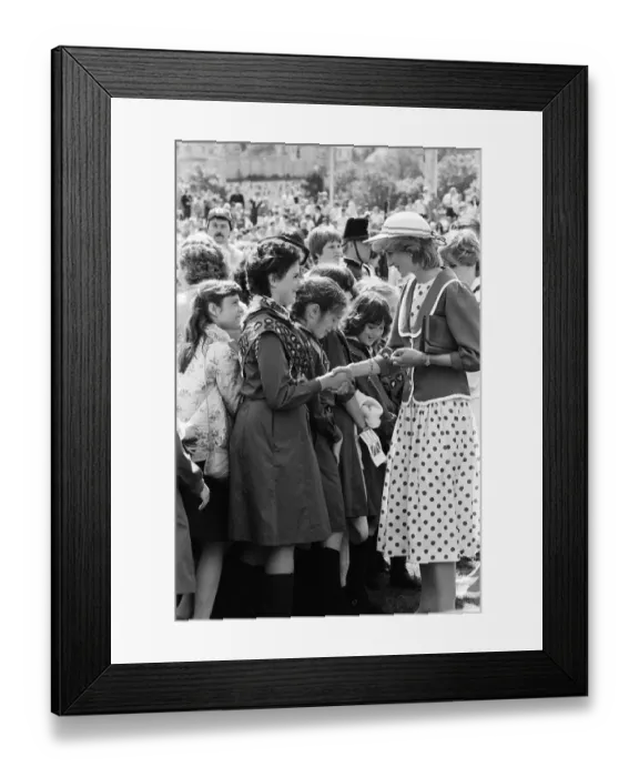 Framed Print : Diana, Princess of Wales at the Festival of Youth in St Johns, Newfoundland. June 1983