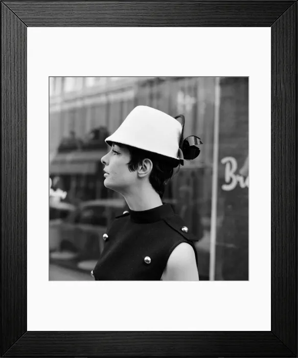 Framed Print : Christian Dior hat collection, Chapeaux, Autumn / Winter collection 1967 Framed Print : Christian Dior hat collection, Chapeaux, Autumn / Winter collection 1967