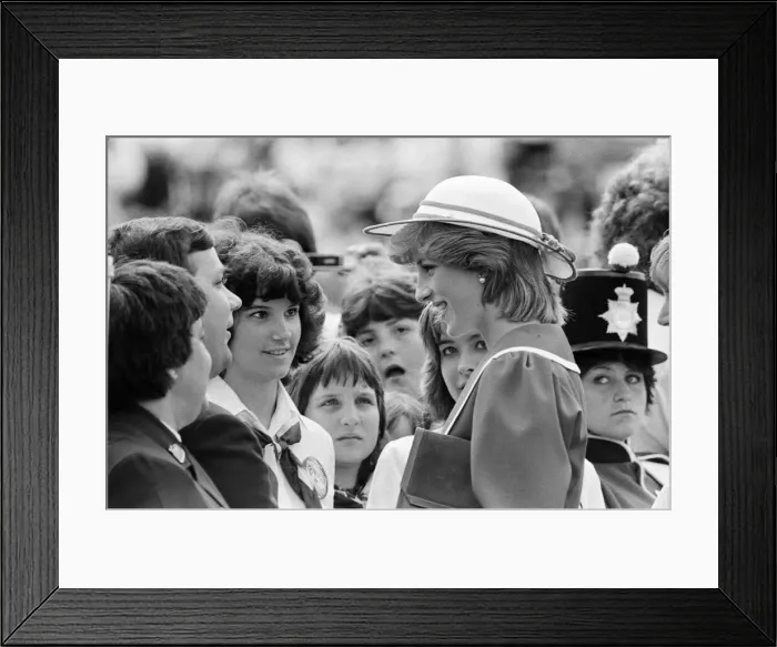 Framed Print : Diana, Princess of Wales at the Festival of Youth in St Johns, Newfoundland. June 1983 Framed Print : Diana, Princess of Wales at the Festival of Youth in St Johns, Newfoundland. June 1983