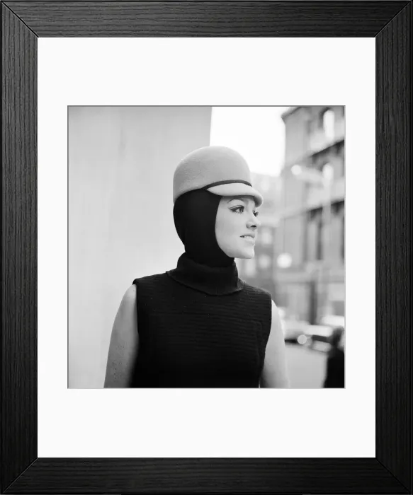 Framed Print : Christian Dior hat collection, Chapeaux, Autumn / Winter collection 1967 Framed Print : Christian Dior hat collection, Chapeaux, Autumn / Winter collection 1967