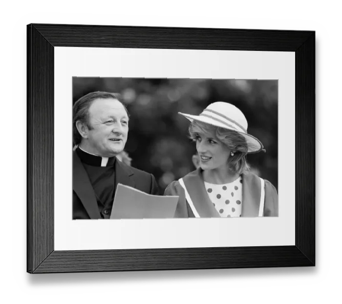 Framed Print : Diana, Princess of Wales at the Festival of Youth in St Johns, Newfoundland. June 1983
