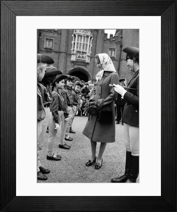 Framed Print : Princess Anne visits the Horse Rangers of the Commonwealth at Hampton Court Palace
