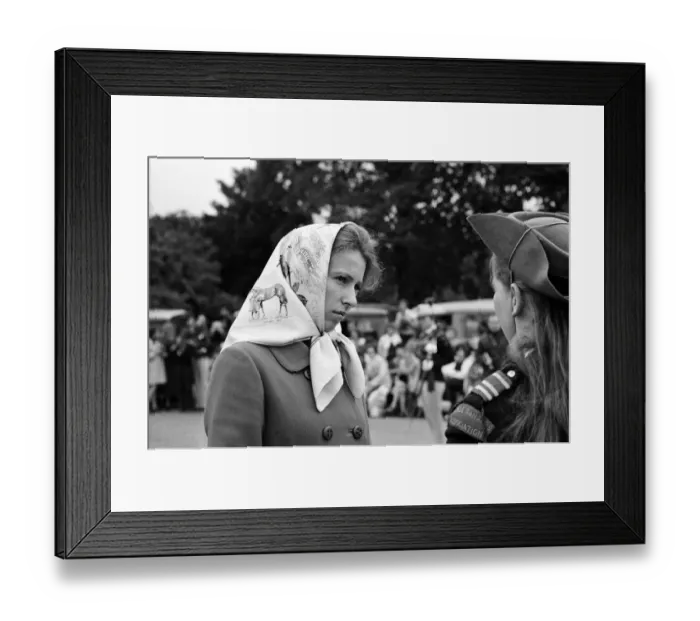 Framed Print : Princess Anne visits the Horse Rangers of the Commonwealth at Hampton Court Palace