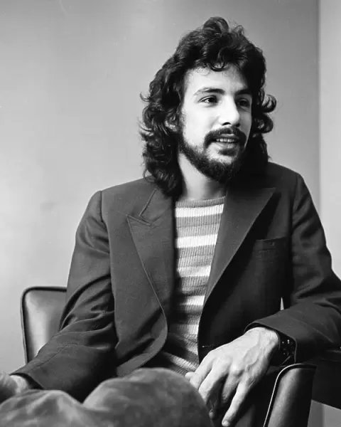Cat Stevens pictured in the Sunday Mirror offices. 24th July 1970