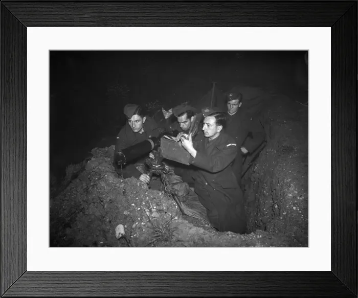 Framed Print : Home Guard Round Up Enemy'in Birmingham All-Night Test Framed Print : Home Guard Round Up Enemy'in Birmingham All-Night Test