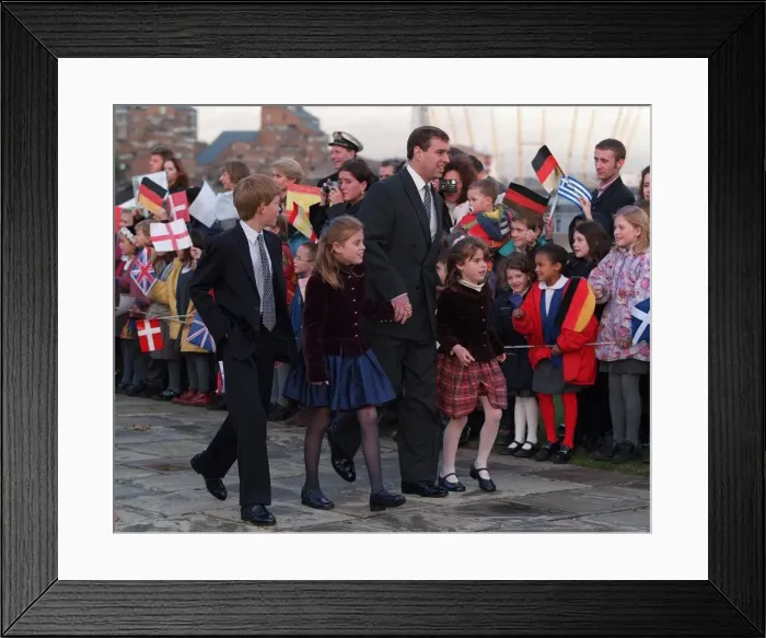 Framed Print : PRINCE ANDREW WITH HIS DAUGHTERS & PRINCE HARRY AT GREENWICH FOR SPECIAL LUNCH TO Framed Print : PRINCE ANDREW WITH HIS DAUGHTERS & PRINCE HARRY AT GREENWICH FOR SPECIAL LUNCH TO