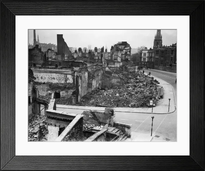 Framed Print : The Blitz was a German bombing campaign against the United Kingdom during the Second