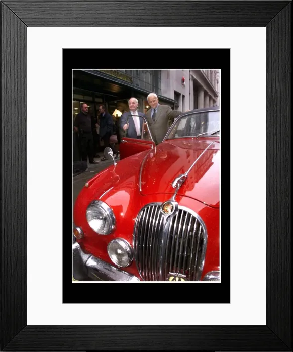 Framed Print : British Author Colin Dexter, Creator of the Inspector Morse mysteries seen here with