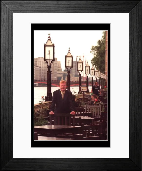 Framed Print : CHARLES KENNEDY pictured on the terrace at the Palace of Westminster June 1999 Framed Print : CHARLES KENNEDY pictured on the terrace at the Palace of Westminster June 1999
