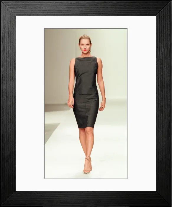Framed Print : Milan Fashion Week 1997, Narciso Rodriguez Show, Thursday 23rd October 1997, Kate Moss
