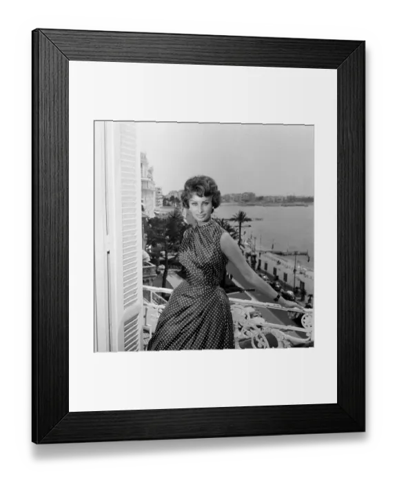 Framed Print : Sophia Loren at the Cannes Film Festival. May 1958 Framed Print : Sophia Loren at the Cannes Film Festival. May 1958