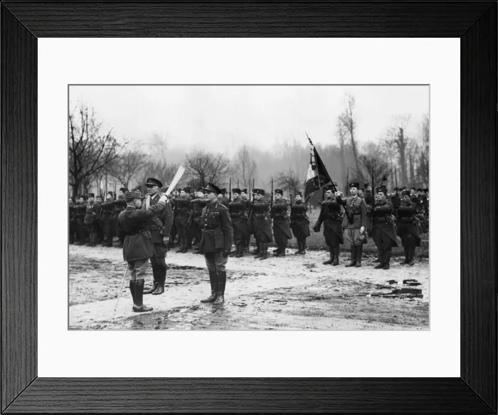 Framed Print : Commander In Chief of the Allied Forces General Gamelin decorates Lord Gort