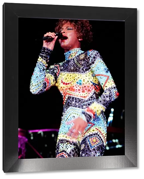 Whitney Houston in concert. October 1991