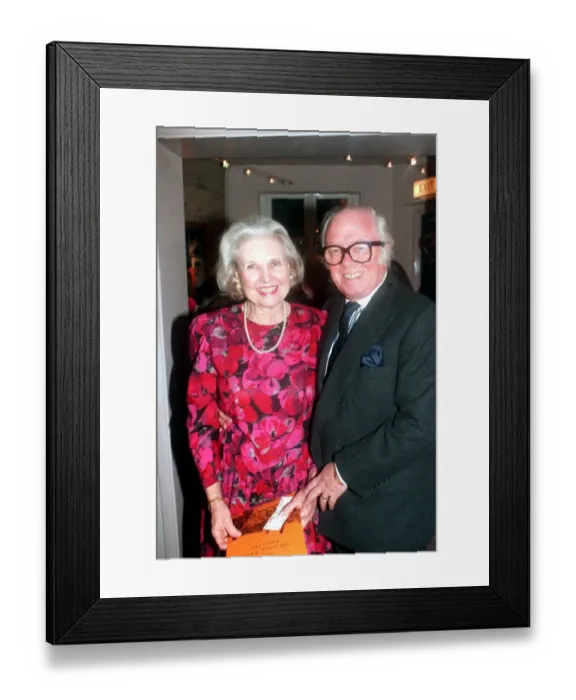 Framed Print : LORD ATTENBOROUGH WITH WIFE LADY SHEILA ATTENBOROUGH AT THE GALA OPENING OF THE ORANGE Framed Print : LORD ATTENBOROUGH WITH WIFE LADY SHEILA ATTENBOROUGH AT THE GALA OPENING OF THE ORANGE