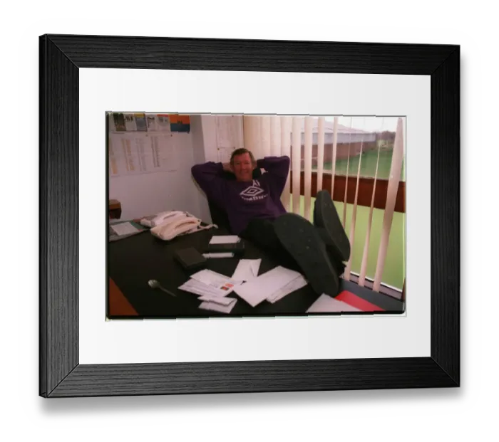 Framed Print : Sir Alex Ferguson - January 1995