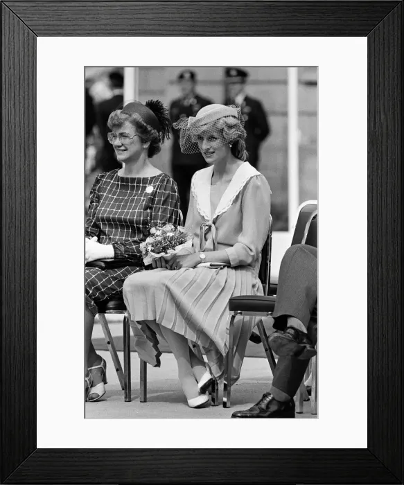 Framed Print : Diana, Princess of Wales visits Prince Edward Island, Canada. June 1983 Framed Print : Diana, Princess of Wales visits Prince Edward Island, Canada. June 1983