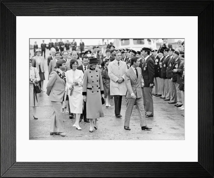 Framed Print : Prince Charles, Prince of Wales and Diana, Princess of Wales visit Prince Edward Island