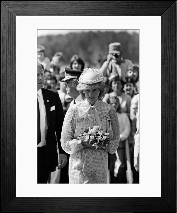 Framed Print : Diana, Princess of Wales visits Prince Edward Island, Canada. June 1983 Framed Print : Diana, Princess of Wales visits Prince Edward Island, Canada. June 1983