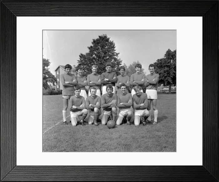 Framed Print : Coleridge Football Team - 29 / 08 / 1968 Framed Print : Coleridge Football Team - 29 / 08 / 1968