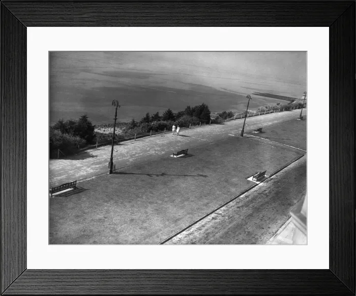 Framed Print : The deserted promenade of an un-named South Coast seaside resort Framed Print : The deserted promenade of an un-named South Coast seaside resort