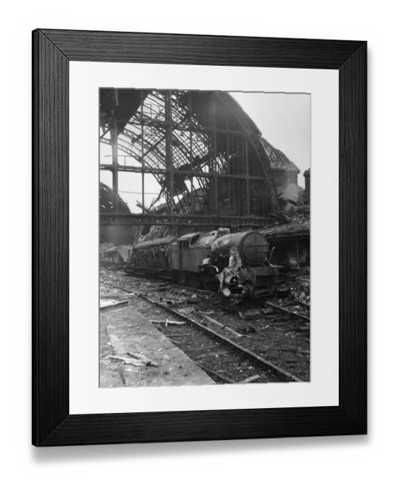 Framed Print : What started as just a routine August day at Middlesbrough station in 1942 ended in