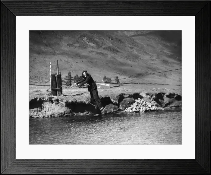 Framed Print : Jean Cameron the postie of Glen Clova in the Scottish Highlands Framed Print : Jean Cameron the postie of Glen Clova in the Scottish Highlands