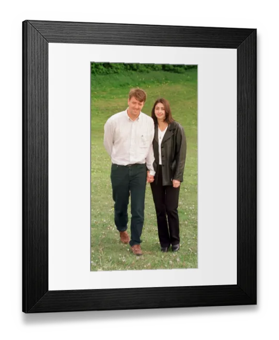 Framed Print : Matt Le Tissier Southampton footballer with his new girlfriend Angela Nabulsi Framed Print : Matt Le Tissier Southampton footballer with his new girlfriend Angela Nabulsi