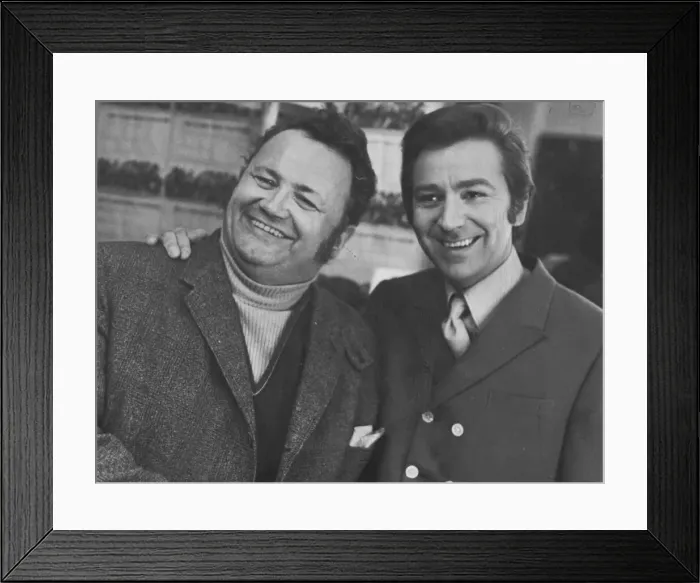 Framed Print : Des O Connor and Harry Secombe at press call - November 1969 ----- Framed Print : Des O Connor and Harry Secombe at press call - November 1969 -----