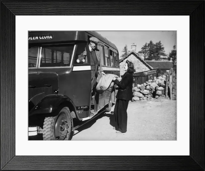 Framed Print : Jean Cameron the postie of Glen Clova in the Scottish Highlands Framed Print : Jean Cameron the postie of Glen Clova in the Scottish Highlands