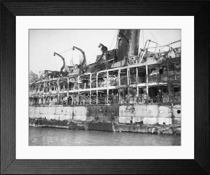 Framed Print : The MV Domala seen here beached between Hurst Castle and The Needles in the Solent on 6 Framed Print : The MV Domala seen here beached between Hurst Castle and The Needles in the Solent on 6
