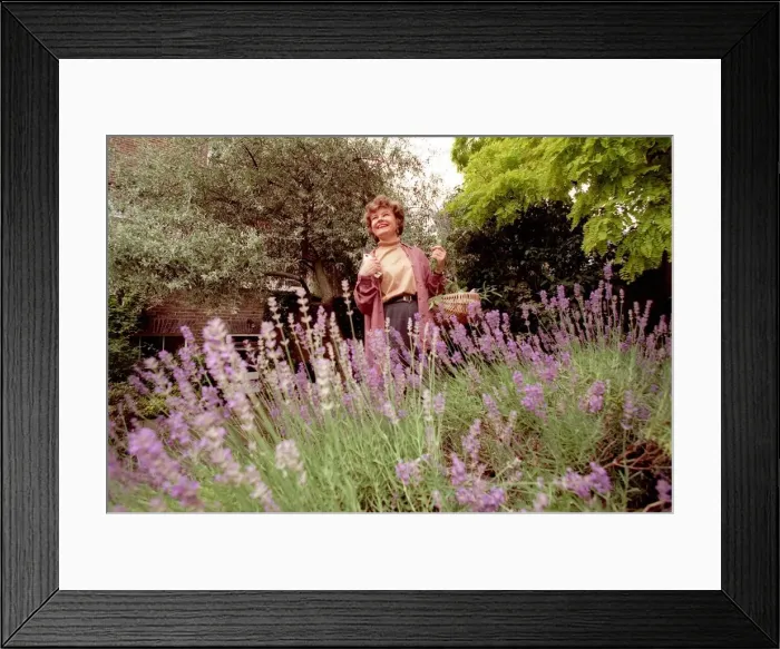 Framed Print : Prunella Scales at home - 24  /  06  /  1997