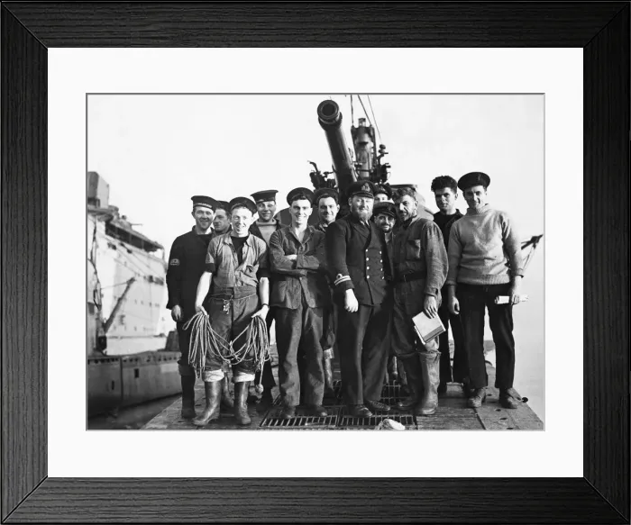 Framed Print : The sinking of the submarine Thetis. Some of the crew from H. M Framed Print : The sinking of the submarine Thetis. Some of the crew from H. M