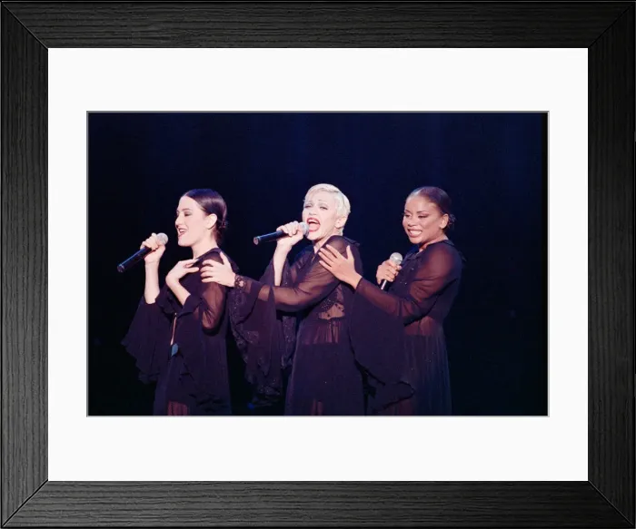 Framed Print : Madonna in concert. The Girlie Show World Tour, Wembley Stadium. 25th September 1993 Framed Print : Madonna in concert. The Girlie Show World Tour, Wembley Stadium. 25th September 1993