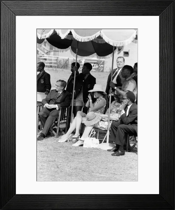 Framed Print : Princess Anne visits Starehe Boys Centre for orphans, in Nairobi, Kenya Framed Print : Princess Anne visits Starehe Boys Centre for orphans, in Nairobi, Kenya