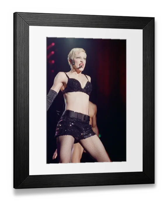 Framed Print : Madonna in concert. The Girlie Show World Tour, Wembley Stadium. 25th September 1993 Framed Print : Madonna in concert. The Girlie Show World Tour, Wembley Stadium. 25th September 1993