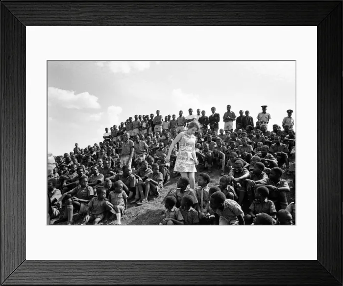Framed Print : Princess Anne visits Starehe Boys Centre for orphans, in Nairobi, Kenya