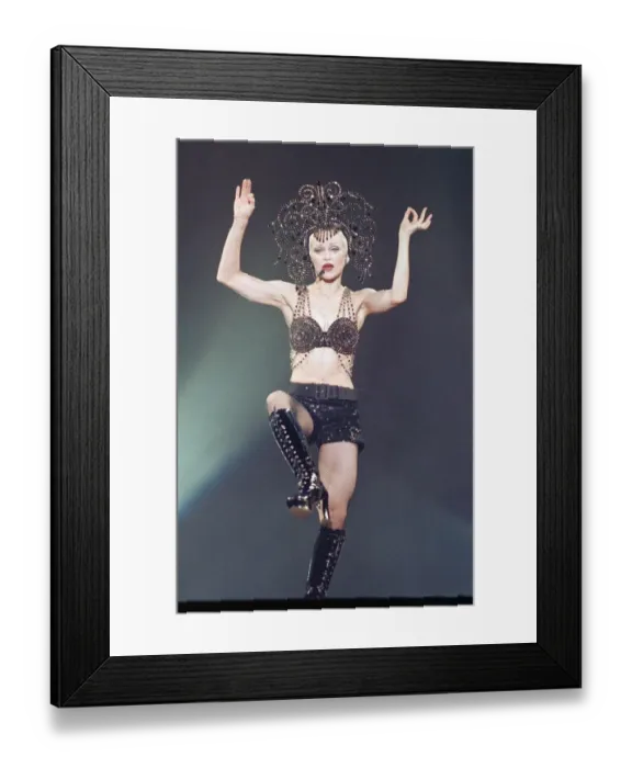 Framed Print : Madonna in concert. The Girlie Show World Tour, Wembley Stadium. 25th September 1993 Framed Print : Madonna in concert. The Girlie Show World Tour, Wembley Stadium. 25th September 1993