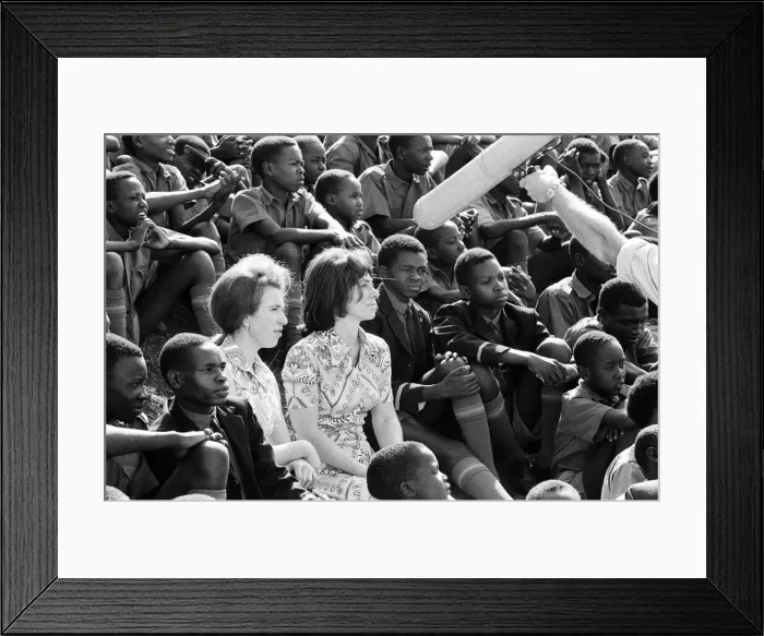 Framed Print : Princess Anne visits Starehe Boys Centre for orphans, in Nairobi, Kenya Framed Print : Princess Anne visits Starehe Boys Centre for orphans, in Nairobi, Kenya