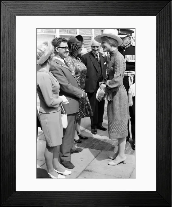 Framed Print : Councillor Philip Bond, Chairman of Skelmersdale and Holland council sits with his Framed Print : Councillor Philip Bond, Chairman of Skelmersdale and Holland council sits with his
