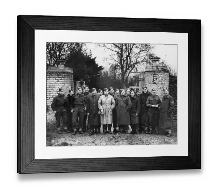 Framed Print : The Suffolk Regiment with the B. E. F. during the Second World War